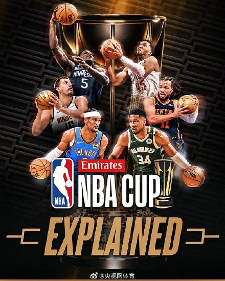 新赛季NBA杯分组情况