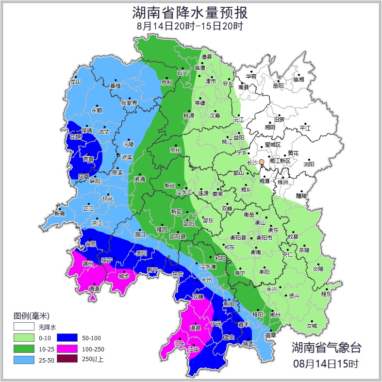 湖南气象发布：大暴雨！雷暴大风！高温再发展，38℃！