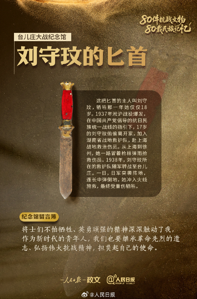 铭记！9件抗战文物见证血性抗争