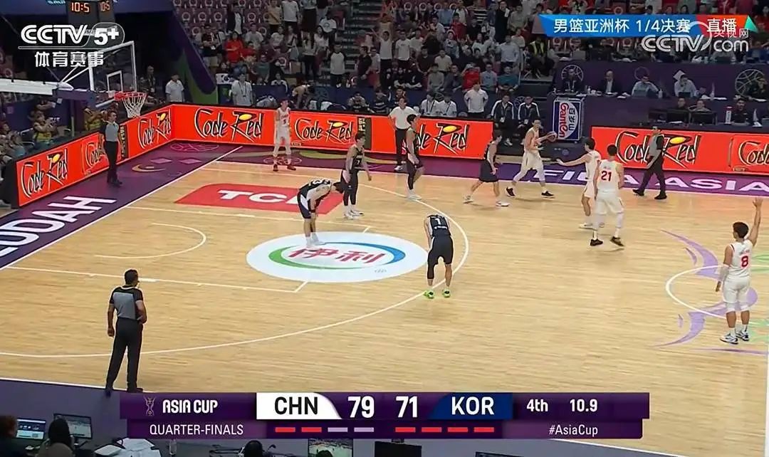 击败韩国队！中国男篮时隔10年再进亚洲杯四强！