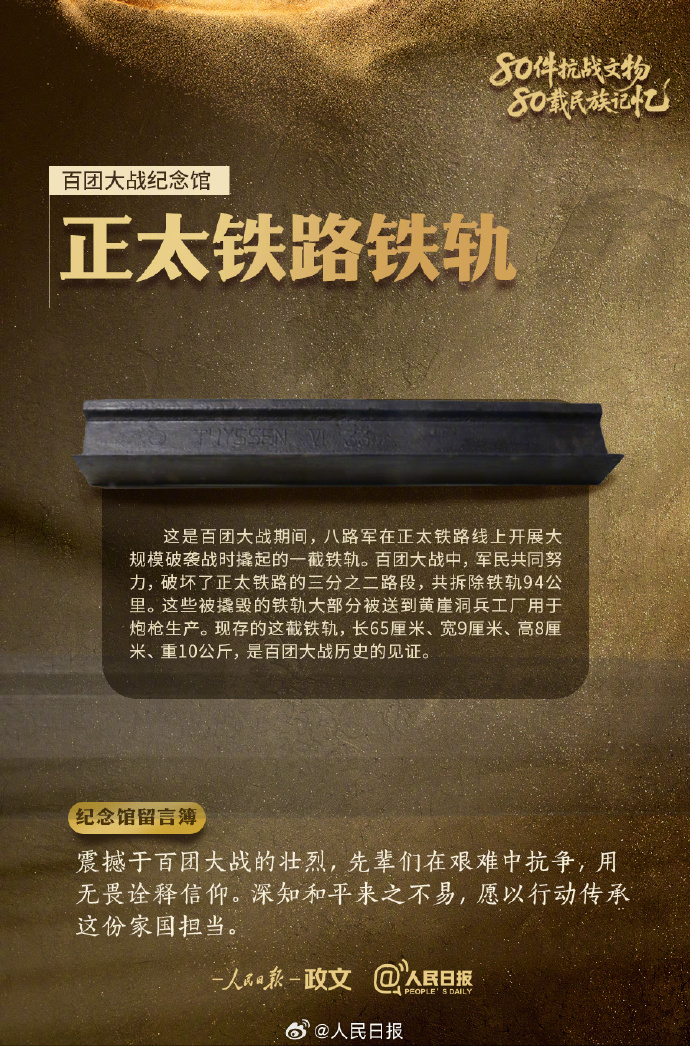 铭记！9件抗战文物见证血性抗争