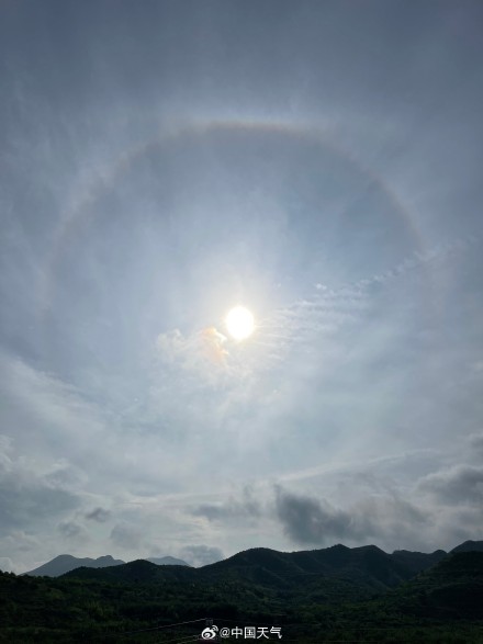 北京今天出现日晕景观