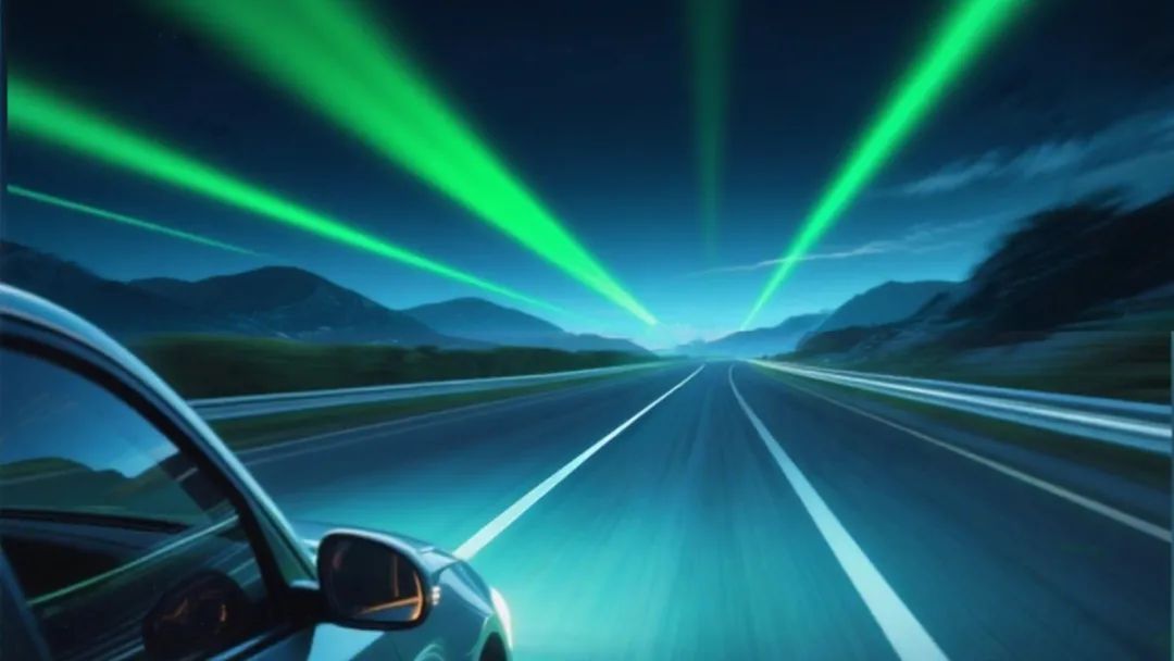 夜间在高速上开车，看到的绿色激光是什么？