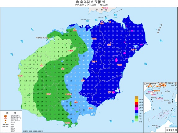 热带低压将于24小时内生成！海南发布暴雨四级预警