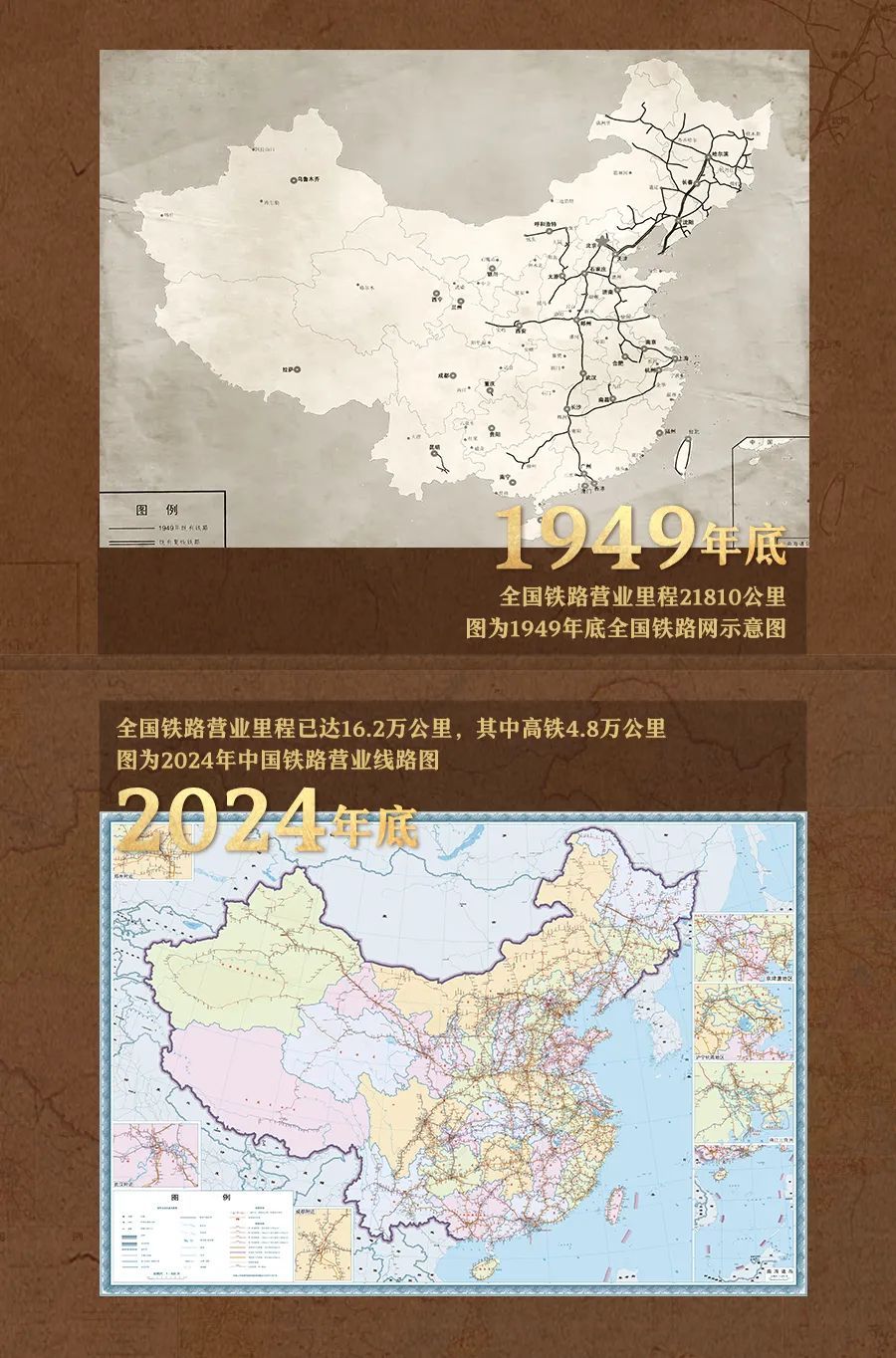 罕见！一组对比图，见证中国铁路巨变！