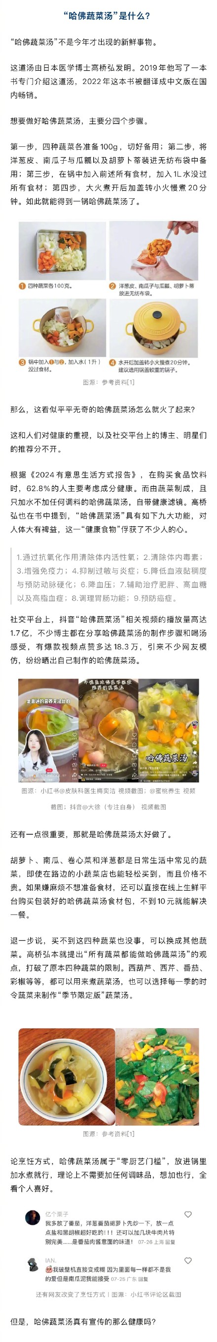 哈佛蔬菜汤为什么火了