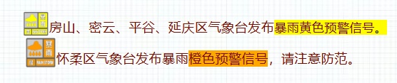 北京今晚有大雨、暴雨、大暴雨，具体时段——