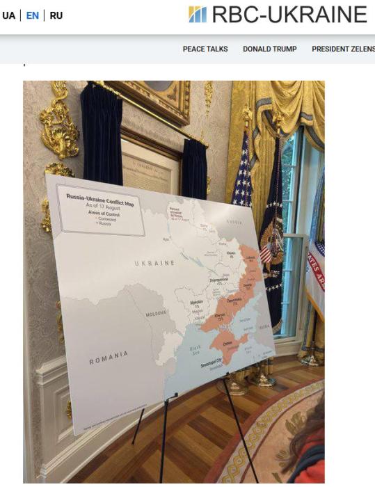 特朗普与泽连斯基会谈时，一幅地图意味深长