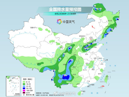 华北东北等地降雨持续 云贵川等部分地区有大到暴雨