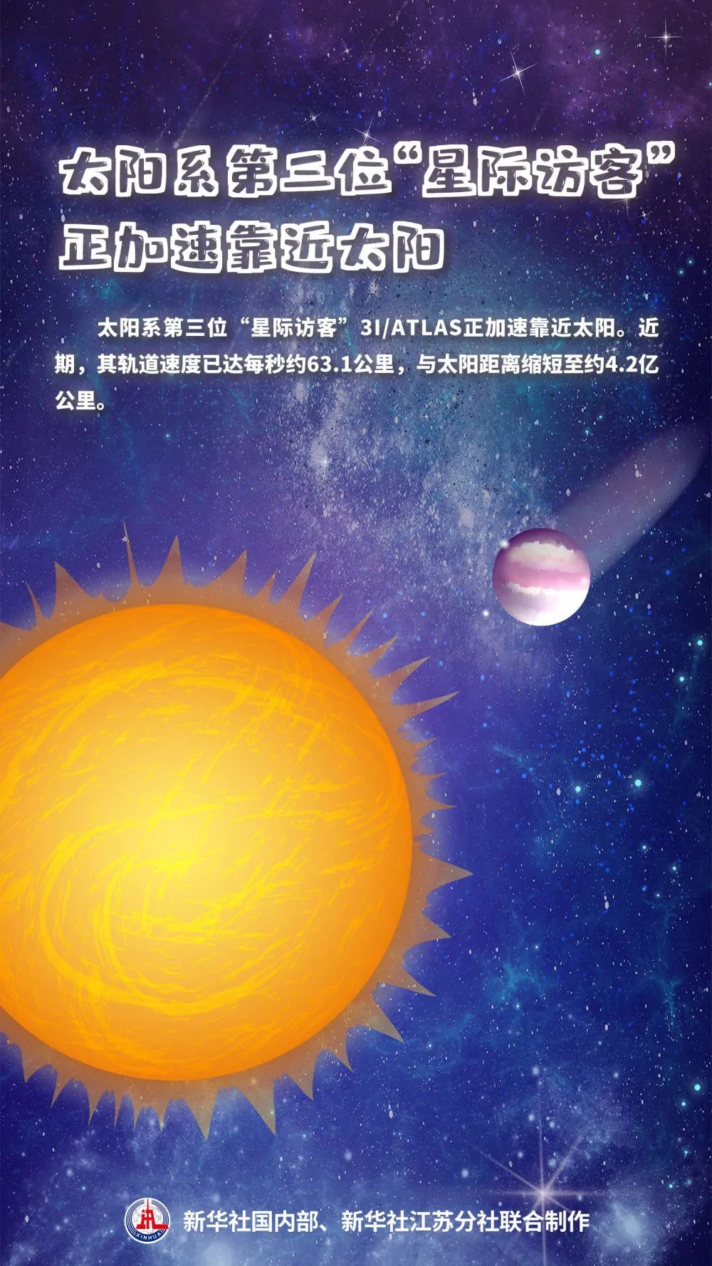 第三位“星际访客”正加速靠近太阳