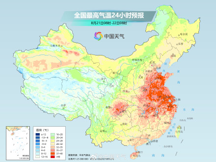 长江中下游高温强势 部分地区今后7天高温“全勤”