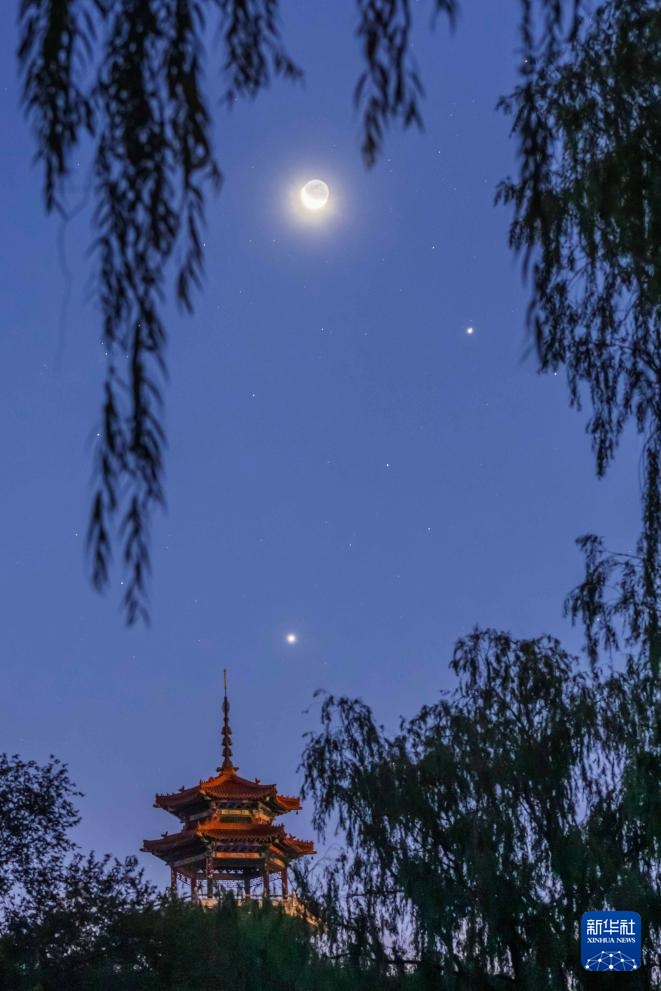 星空相册｜金星、木星“联袂”出演“双星伴月”