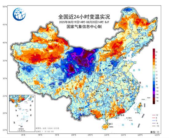 西北冷空气暗送“秋凉” 长江流域热不停 咱就问能互补一下吗？