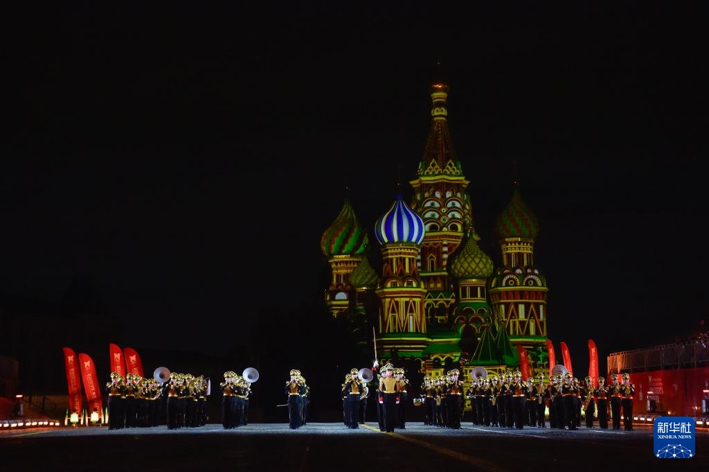 俄罗斯:国际军乐节在莫斯科开幕 俄罗斯:国际军乐节在莫斯科开幕