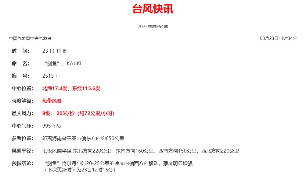 第13号台风“剑鱼”生成！福州未来几天雷雨频发