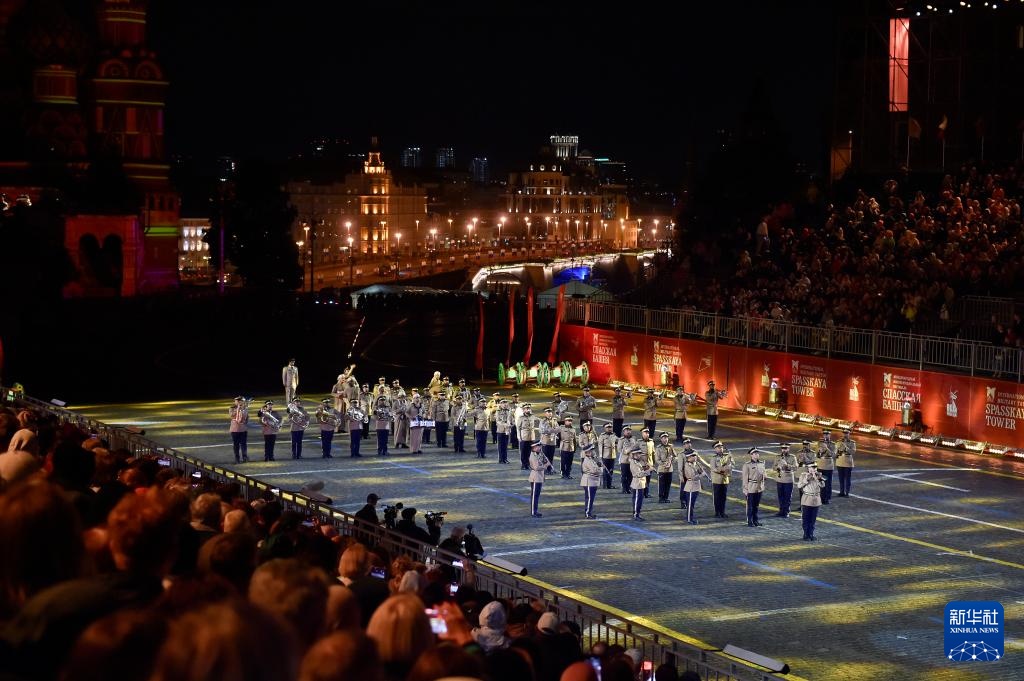 俄罗斯:国际军乐节在莫斯科开幕 俄罗斯:国际军乐节在莫斯科开幕