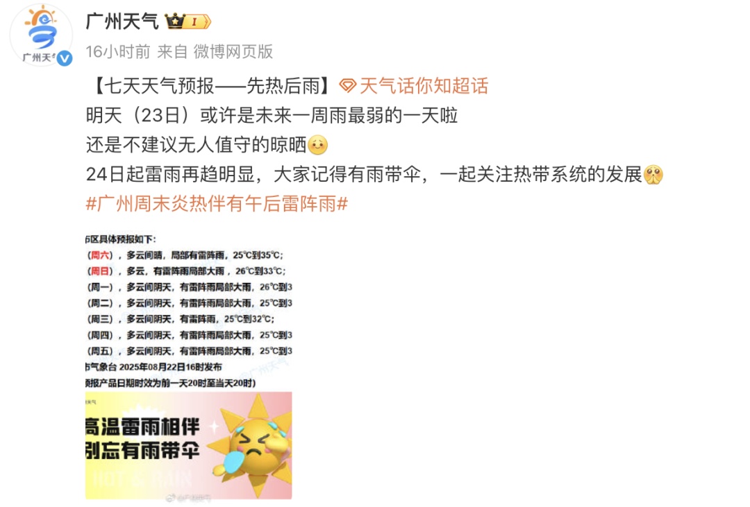又要下雨了！新台风即将生成，广州新一轮降雨来袭