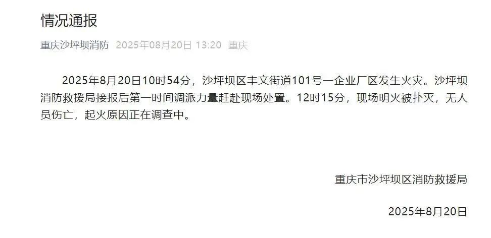 一企业厂区发生火灾,现场腾起“蘑菇云”!消防提醒 一企业厂区发生火灾,现场腾起“蘑菇云”!消防提醒