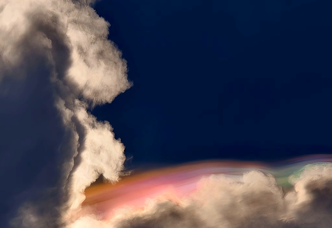 接好运！河南天空现“七彩祥云”，今日全省降雨降温（一地除外）