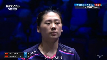 孙颖莎晋级WTT欧洲大满贯决赛