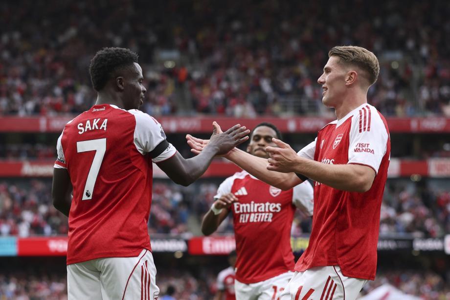 英超-萨卡破门哲凯赖什双响 阿森纳5-0大胜利兹联 英超-萨卡破门哲凯赖什双响 阿森纳5-0大胜利兹联