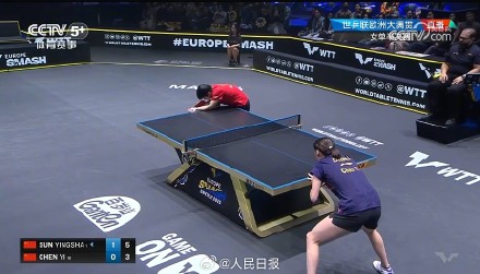 孙颖莎晋级WTT欧洲大满贯决赛