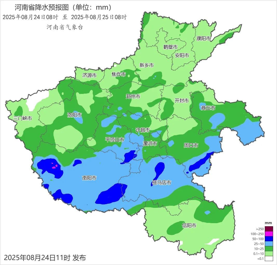 局部暴雨或大暴雨！河南大部地区气温降至25℃上下