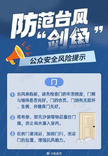 台风“剑鱼”将至!这份安全避险指南至关重要 台风“剑鱼”将至!这份安全避险指南至关重要