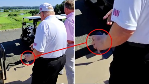 美媒：特朗普左手又添“新淤青”，白宫回应