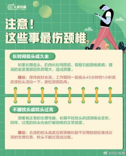 转需！医生教你4个动作拉伸颈椎