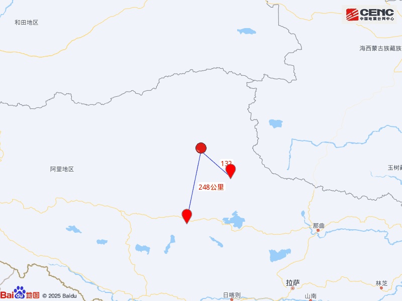 西藏那曲市双湖县发生4.7级地震