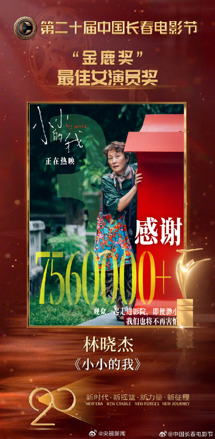 林晓杰金鹿影后 转发祝贺！