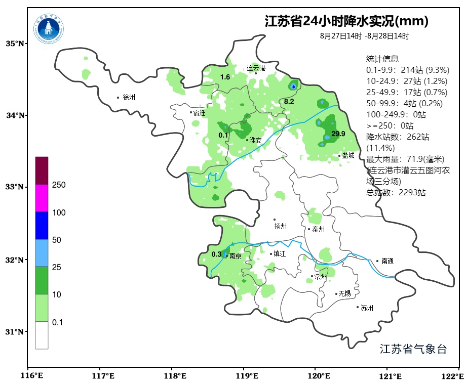 高温持续！30-31日江苏全省自北向南有一次较明显降水过程！