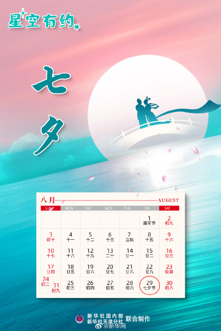 今年七夕节本世纪最晚