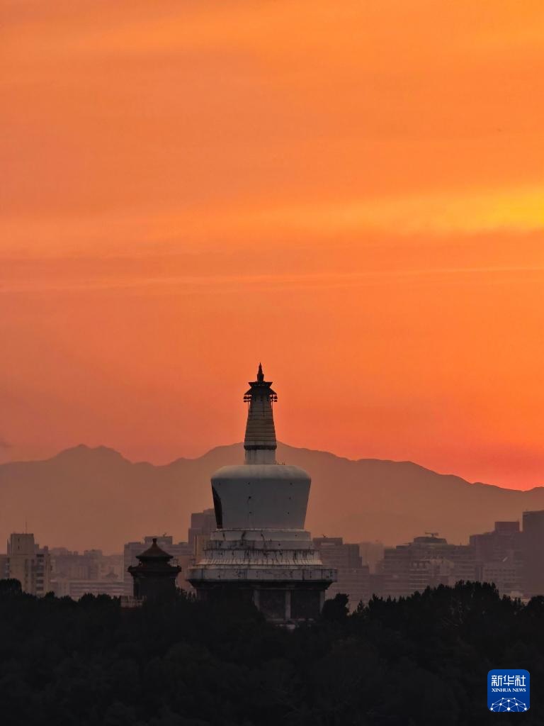 北京晚霞美如画
