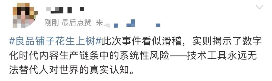 枝头挂满花生？良品铺子道歉