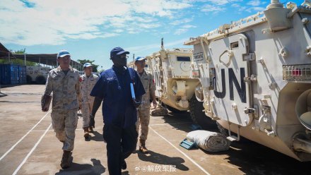 中国维和步兵营通过联合国第三季度装备核查