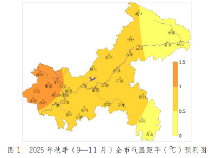 气温偏高、秋雨偏晚！重庆发布秋季气候趋势预测