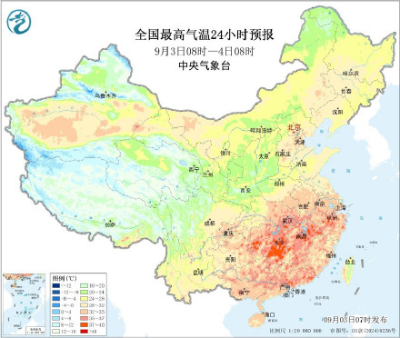 未来十天南方高温强度减弱