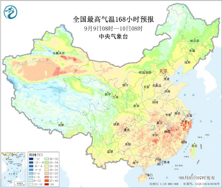 未来十天南方高温强度减弱