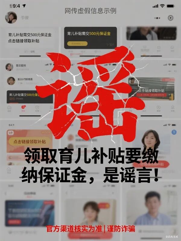 领育儿补贴先交保证金？警方紧急处置