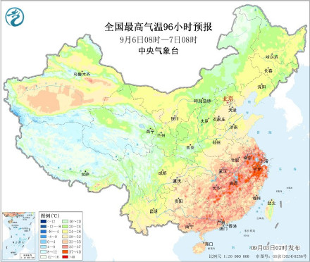 未来十天南方高温强度减弱