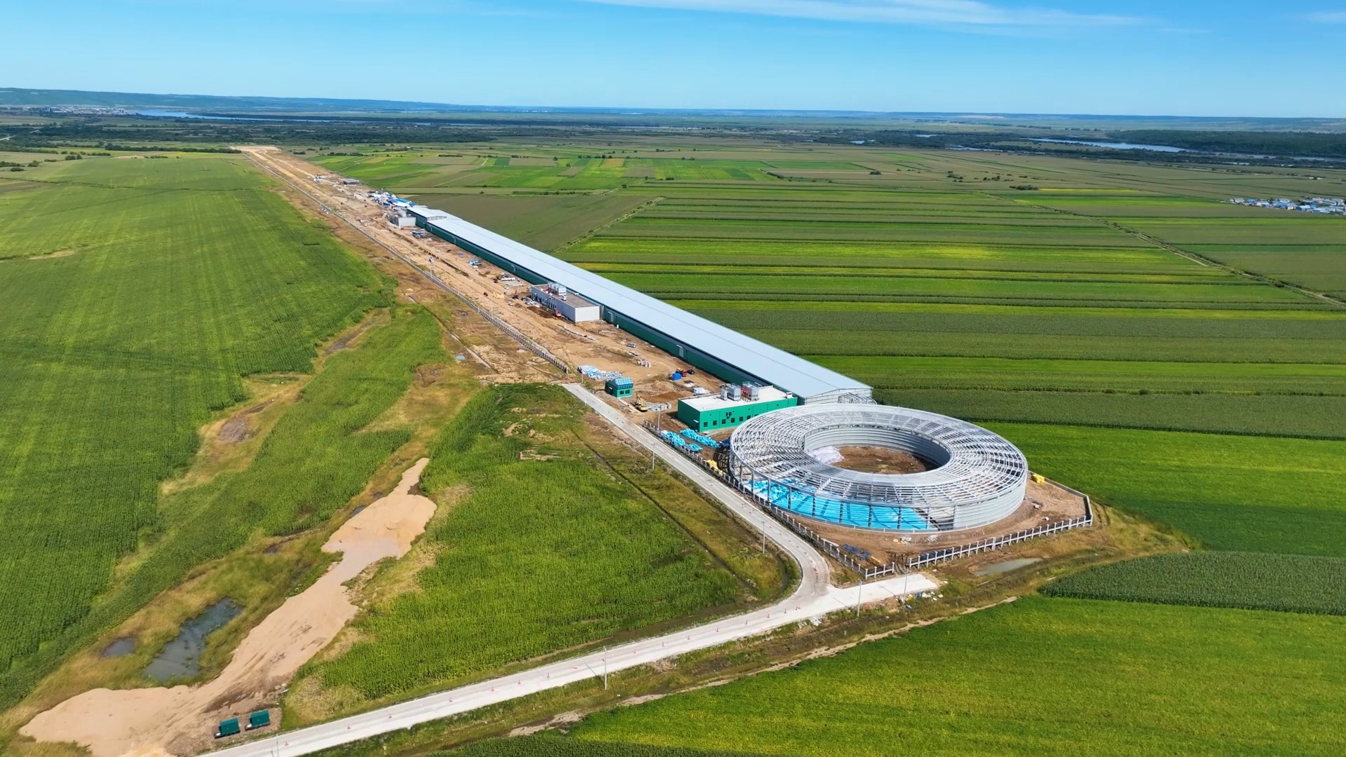 黑龙江黑河市爱辉区：亚洲首座“超级大冰箱”试车场开机