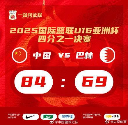 中国U16男篮锁定世界杯资格