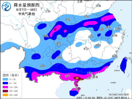 南海热带低压将加强为今年第16号台风 华南及云贵等地有强风雨 川渝陕苏皖有强降雨