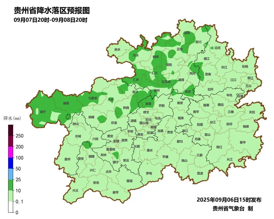 台风“塔巴”靠近，贵州东边日出，西边雨