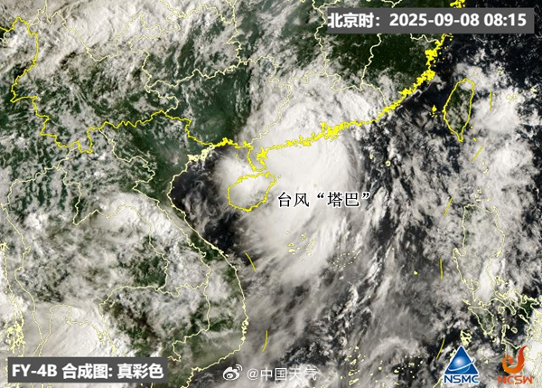 台风“塔巴”在广东台山登陆 广东广西台风雨强劲