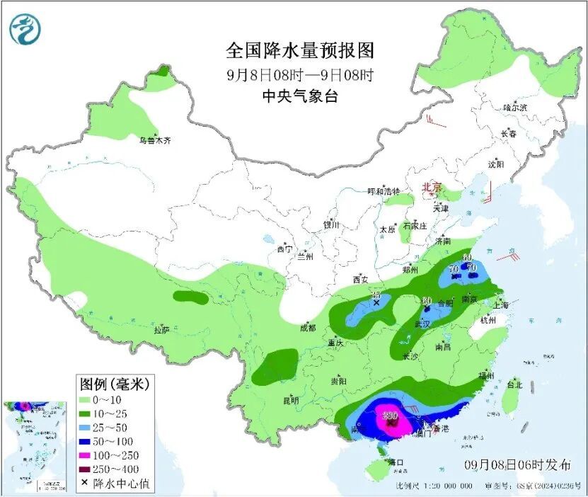 台风“塔巴”&nbsp;携风雨影响广东广西！江苏安徽有分散性强降水