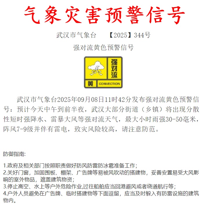 暴雨、雷暴大风来了！湖北发布风险提示