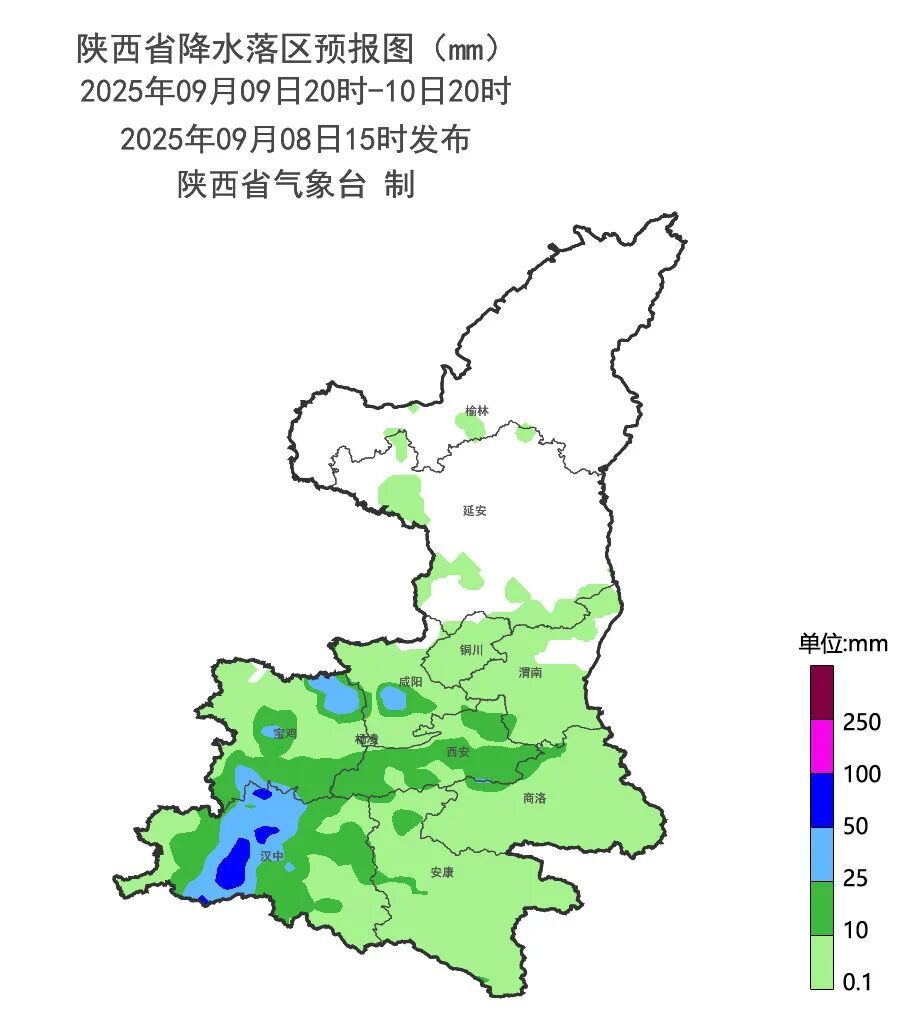 中到大雨、局地暴雨！陕西发布重要天气报告→